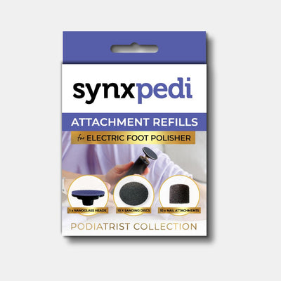 Attachment refills for 3-in-1 Electric Foot Polisher_exfoliates hard skin, removes calluses, smooths cracked heels, and refines nails