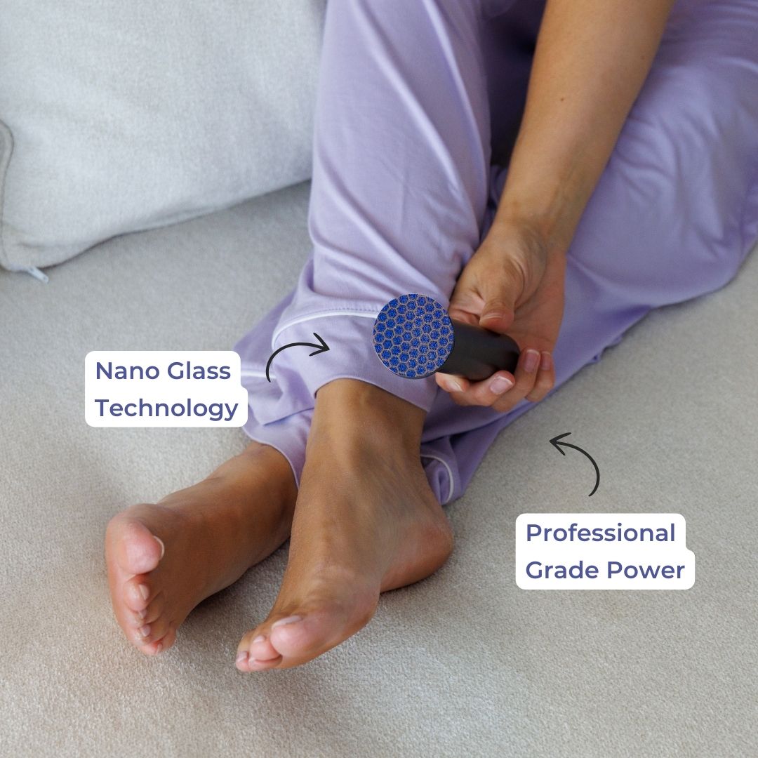 3-in-1 Electric Foot Polisher - Callus, Hard, Cracked Skin Remover & Nail Buffer