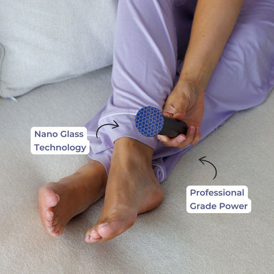 3-in-1 Electric Foot Polisher - Callus, Hard, Cracked Skin Remover & Nail Buffer