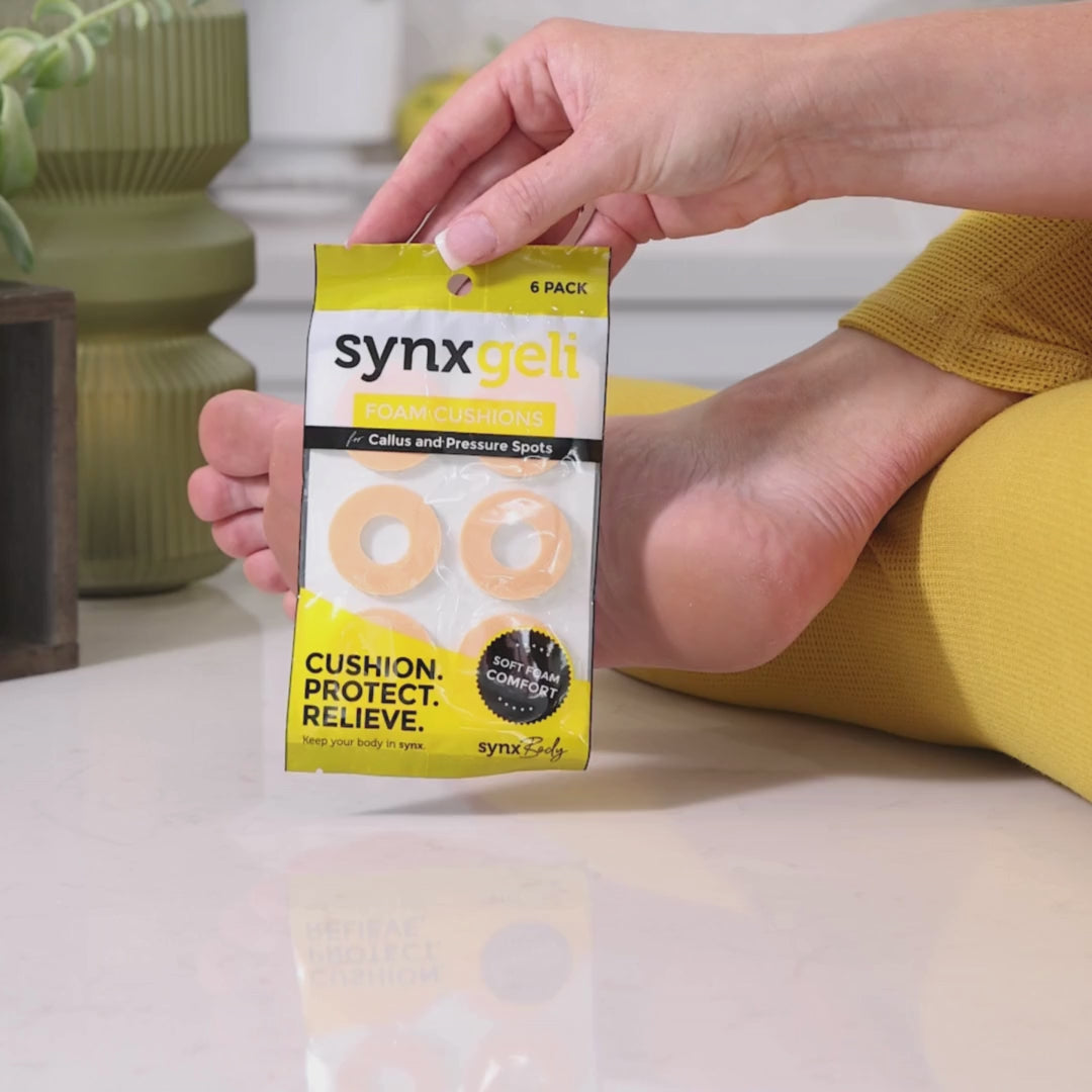 Load video: Foam Cushions for Callus &amp; Pressure Spots